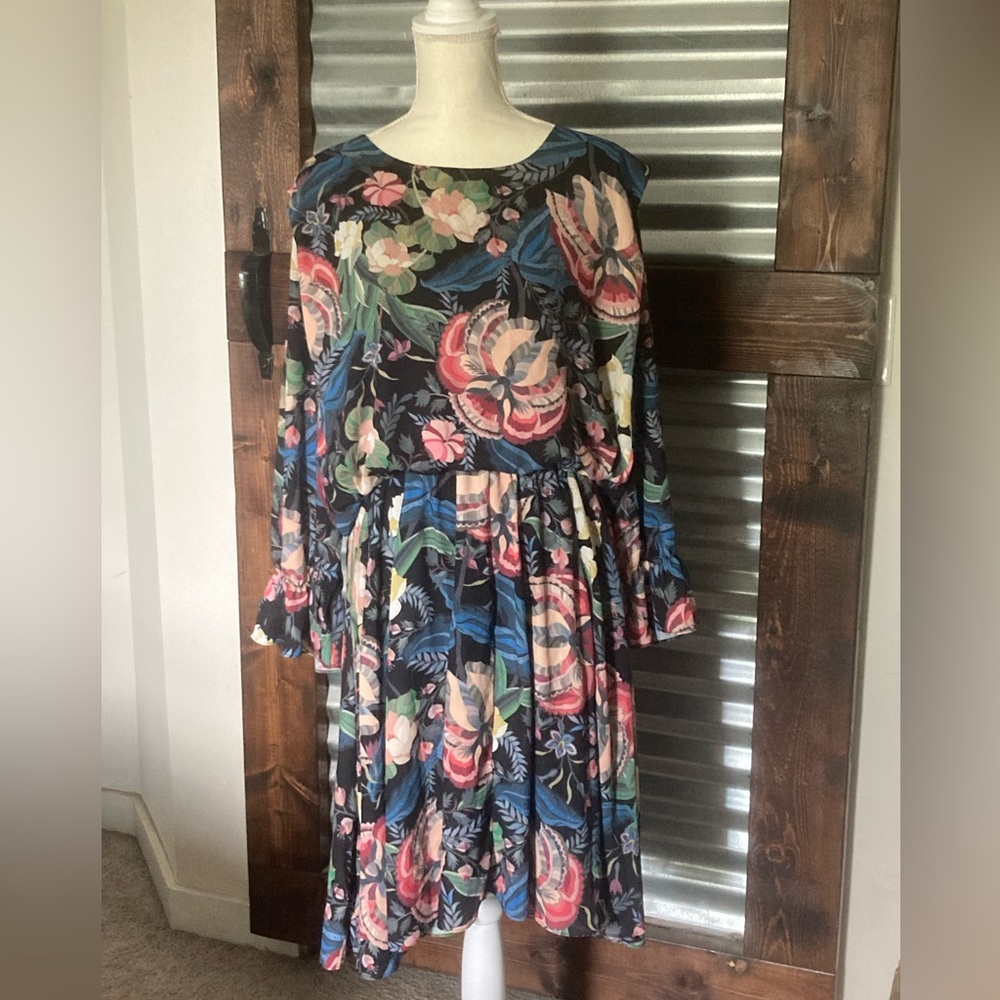 COPY - Philosophy Republic Clothing multi color floral dress size xl